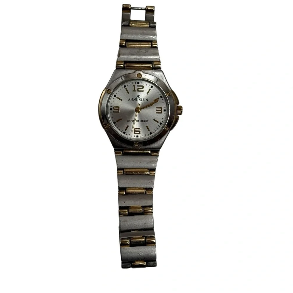 Anne Klein two-tone round bracelet watch Y121E santos